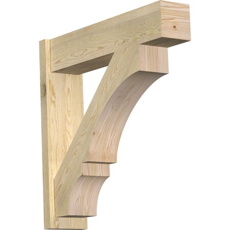Ekena Millwork Balboa Block Rough Sawn Outlooker, Douglas Fir, 8"W x 34"D x 34"H OUT08X34X34BOA05RDF